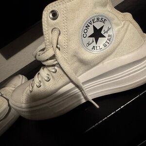 Converse High Top Sneakers - Cream/White